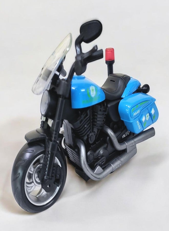 Stylbase Durable High-Density Pull Back Action Die Cast Bike Toys Friction Power Toy - Rubber Tyres, Detailed Exterior Sports Motorcycle Toy Vehicle for Kids 3+ Years (Color May Vary) - Image 2